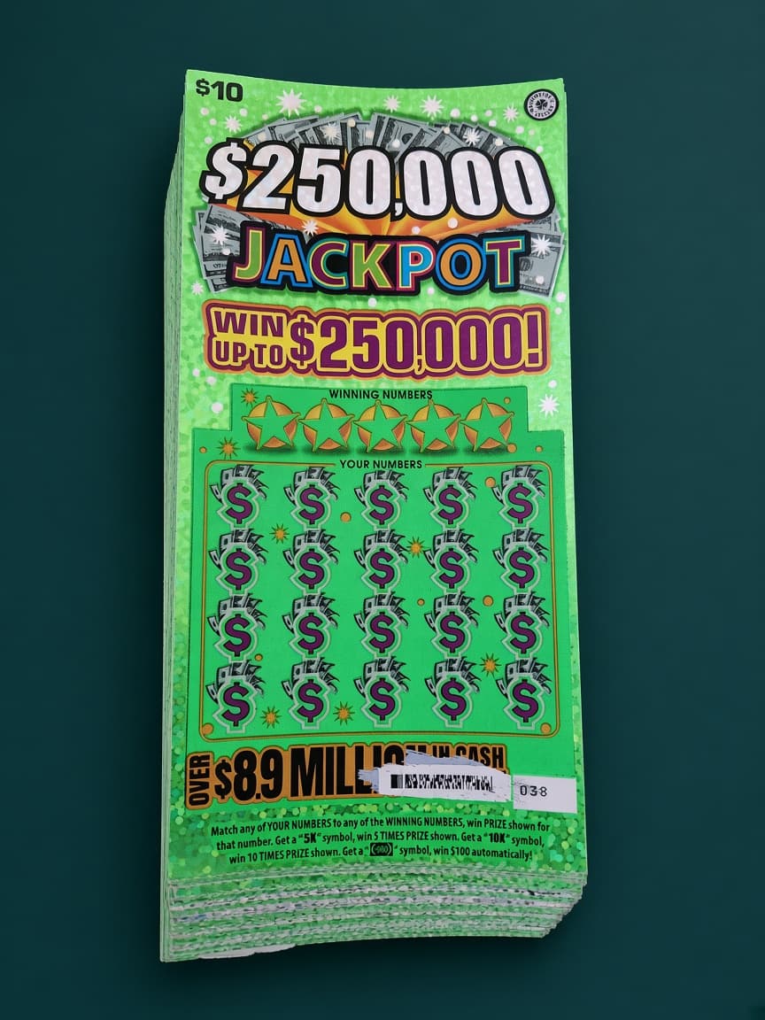 $250,000 Jackpot scratch tickets